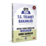 Data 2024 Gys Ticaret Bakanlığı Ortak Konular Soru Bankası Görevde Yükselme Data Yayınları