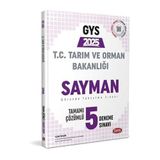 Data 2025 Gys Tarım Ve Orman Bakanlığı Sayman 5 Deneme Çözümlü Görevde Yükselme Data Yayınları