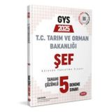 Data 2025 Gys Tarım Ve Orman Bakanlığı Şef 5 Deneme Çözümlü Görevde Yükselme Data Yayınları