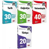 Data 2026 KPSS Tarih + Coğrafya + Vatandaşlık + Türkçe Ultra 120 Deneme 4 lü Set Data Yayınları