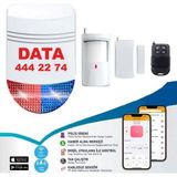 Data Güvenlik Data Dt-12 Wifi Kablosuz Siren Alarm Sistemi Mobil Uygulamalı