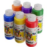 Data Store Ara Renkler Parmak Boyası 6'lı Set 6X120ML - 01-Siyah