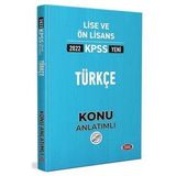 Data Yayınları 2022 KPSS Lise Ön Lisans Türkçe Konu Anlatımlı