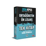 Data Yayınları 2026 KPSS Genel Yetenek - Genel Kültür Tek Kitap Ortaöğretim Ön Lisans Soru Bankası