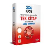 Data Yayınları 2026 KPSS Genel Yetenek - Genel Kültür Tek Kitap Soru Bankası - Karekod Çözümlü + Dijital Eğitim Platformu Hediye