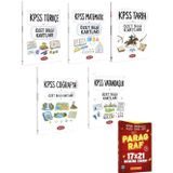 Data Yayınları KPSS Türkçe+Matematik+Tarih+Coğrafya+Vatandaşlık Özet Bilgi Kartları+EVP Akademi TYT Paragraf REST 17 x 2
