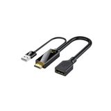 Datastar HDMI To Displayport 4K USB 2.0 Güç Kaynaklı Kablo Hd To Dp Kablo