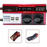 Datatek 12V 2000W Modifiye Sinus Inverter Araç ve Güneş Enerjisi Uyumlu, Çift Usb, Çift Priz ve Çakmaklık