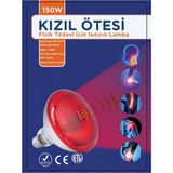 Datatek 150W Kızılötesi (Infrared) Isıtıcılı Fizik Tedavi Lambası (Kırmızı Işık) E27 (Kalın Duy)