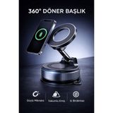 Datatek 360° Ayarlanabilir Vakumlu Manyetik Telefon Tutucu – Güçlü Mıknatıs, Iz Bırakmaz Tasarım