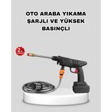 Datatek Akülü Araba Yıkama Makinesi 21V Güçlü Basınçlı ve Çift Akülü Taşınabilir - Lisinya