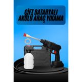 Datatek Akülü Oto Araç Yıkama Yüksek Basınçlı Araba Yıkama Makinesi Şarjlı