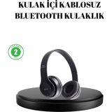 Datatek Bluetooth 5.0 Kablosuz Kulaklık – Extra Bass, Tf Kart Desteği, 3.5mm Aux Girişli - Lisinya