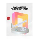 Datatek Cam Pencere Güvenlik Kilidi Açılma Sınırlayıcı Aparat 3 Adet