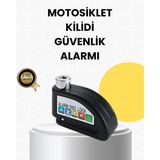 Datatek Çelik Gövdeli Alarm Disk Kilidi Motosiklet ve Bisiklet Için Güvenlik
