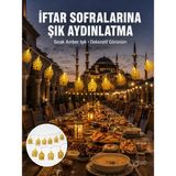 Datatek Dekoratif Ramazan LED Işık Pilli Cami Tasarımlı Zincir Aydınlatma Yeni Nesil