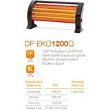Datatek DP-1200Q 1200 W Elektrikli Quartz Isıtıcı