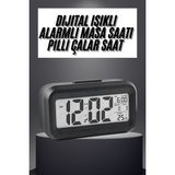 Datatek Gece Dijital Masa Saati Dijital Alarmlı LED Ekran Pilli Çalar Saat