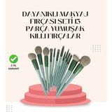 Datatek Göz Farı Allık Fondöten Için Uygun 13'lü Makyaj Fırçası Seti Kompakt Tasarım