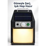 Datatek Güneş Enerjili Sensörlü Solar Aplik Duvar Tipi Dış Mekan Bahçe Balkon Işığı