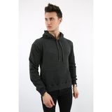 Datatek Iki Iplik Kapşonlu Kanguru Cepli Erkek Günlük Sweatshirt - Antrasit