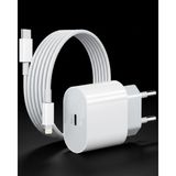 Datatek iPhone 14 13 12 11 Uyumlu 20W Hızlı Şarj Adaptörü Lightning Kablo Seti - Lisinya