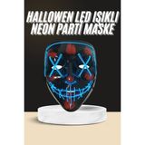 Datatek Işıklı LED Maske Parti Eğlence Maskesi Hallowen Neon Maske
