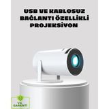 Datatek Kablosuz Bağlantılı Full Hd Ev Sinema Projeksiyonu 160 Ansı Lümen