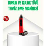 Datatek Kulak Burun Tüy Temizleme Makinası Pilli Kırmızı Ergonomik