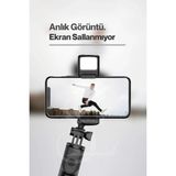 Datatek LED Işıklı Selfie Çubuğu Bluetooth Kumandalı Kablosuz Tripot Selfie Monopod Selfie Stick (Beyaz)