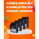 Datatek Montajlı Güneş Enerjili Duvar Tipi Aydınlatma – 8 Saat Çalışma Süresi - Lisinya