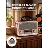 Datatek Nostalji Bluetooth Radyo Fm Am Sw Ahşap Eskitme Tasarım Yeni Nesil