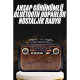 Datatek Nostaljik Görünümlü Ahşap Radyo Tf Sd USB Girişli LED Fener Işıklı