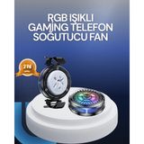 Datatek Rgb LED Telefon Soğutucu Fan Yüksek Hızlı Soğutma Oyuncu Cooler