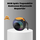 Datatek Taşınabilir Bluetooth Hoparlör – Rgb Işıklı, Güçlü Bas ve 8 Saat Pil Ömrü