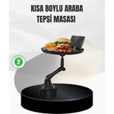 Datatek Universal Araç Içi Bardaklık Tepsisi 9 Inç Yemek Alanı ve Telefon Standlı - Lisinya
