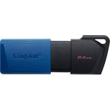 Datatraveler Exodia M 64GB USB Flash Bellek DTXM/64GB USB 3.2 Gen 1 (64 Gb, Siyah / Mavi)