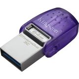 Datatraveler Microduo 3c 64GB Usb-C ve Usb-A Flash Sürücü | 200 Mb/s'ye Varan Hızlar | USB 3.2 Gen 1 | Duo Konnektör | DTDUO3CG3/64GB
