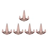Datça Lüks Askı, Metal, Vestiyer Askı, 128 gr, Dolap Askılık, Duvar Askılığı, Bronz (Vidalı)5 ADET