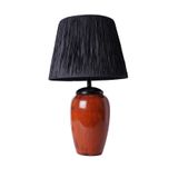 Date Handmade Seramik Abajur – Turuncu & Siyah Modern Tasarım, 31–45 cm Yükseklik, E27 Uyumlu Tek Başlıklı Masa Lambası, Dayanıklı Seramik Gövde, Kablolu Kullanım, CE Sertifikalı Yerli Üretim