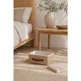 Dathcha Kapaksız Jüt Düzenleyici S Boy 26x20x10 cm Dolap İçi Raf Banyo Aksesuar Organizer Saklama Kutusu