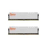 Dato 32 GB Ram (16 GB x 2), Ddr4 3200 Mhz, Soğutucu Ile, PC4-25600 CL16 1,35 V 288 Pimli Ecc Olmayan Udımm, Oyun Için Masaüstü Bellek Modülü, Aşırı Beyaz