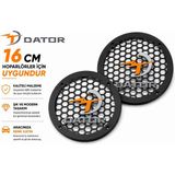 Dator 16CM Hoparlör Kapağı - Dator Logolu Kaliteli Plastik Midrange Hoparlör Kapak 16 cm - 2 Adet
