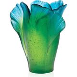 Daum Ginkgo Medium Kristal Vazo - Yeşil - Standart