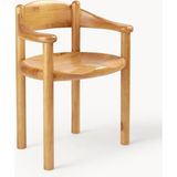 Daumiller Kolçaklı Çam Sandalye - Ergonomik, Retro Tasarım - Natural