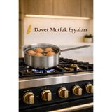 Davet Paslanmaz Çelik Yumurta Haşlama Tavası 12 cm - Paslanmaz Çelik Sütlük Tavası 12 cm