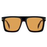 David Beckham Unisex Güneş Gözlüğü - Siyah Havana Kemik Çerçeve Turuncu Cam %100 UV Koruma 7134/S WR