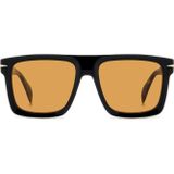 David Beckham Unisex Güneş Gözlüğü - Siyah Havana Kemik Çerçeve Turuncu Cam %100 UV Koruma 7134/S WR