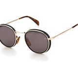David Beckham Unisex güneş gözlükleri, 2m2/Ir Black Gold, 49