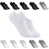 David Benjamin Unisex 10’lu Premium Kutulu Pamuk Sneaker Çorap Patik Çorap - Nefes Alabilen, Kaymaz, Dikişsiz - Kadın & Erkek için Yumuşak, Kısa Çorap, Spor Çorabı - Yürüyüş, Koşu için (Mix, 47-50)